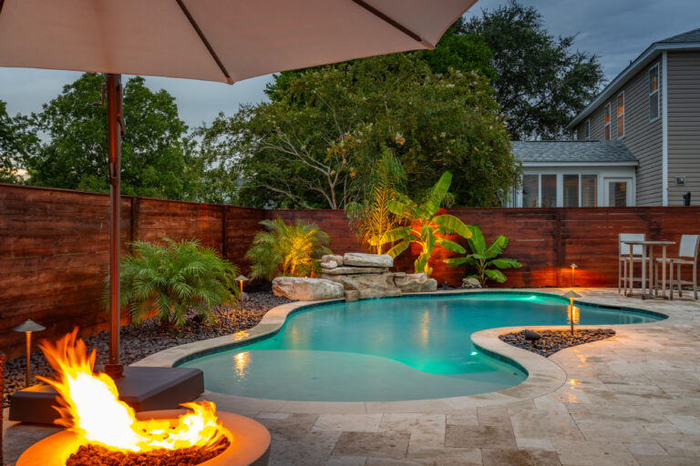 Plants and pool landscaping